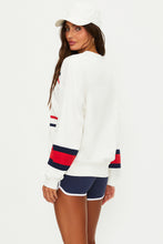 The Devyn Oversized Sweatshirt in Firework Colorblock