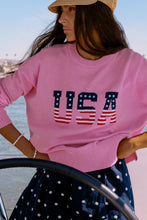 The Callie Sweater in Pink Americana