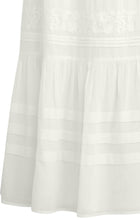 The Mila Maxi Skirt in White Pearl