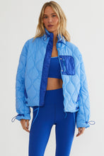 The Harvie Jacket in Midnight Bluebell Colorblock
