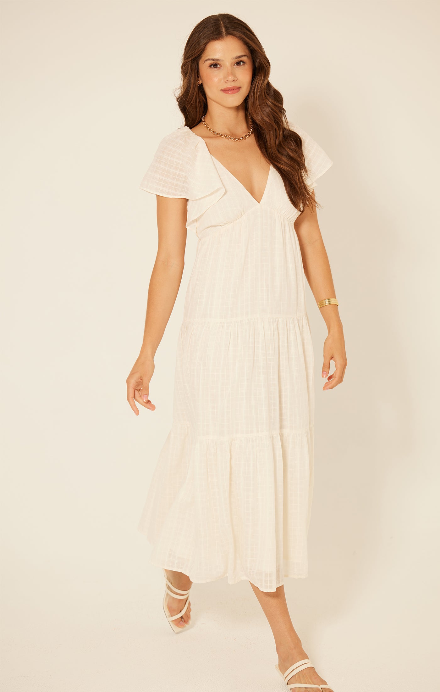 The Benecia Dress in Gardenia