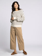 The Ely Sweater in Cream Chocolate