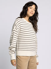 The Ely Sweater in Cream Chocolate