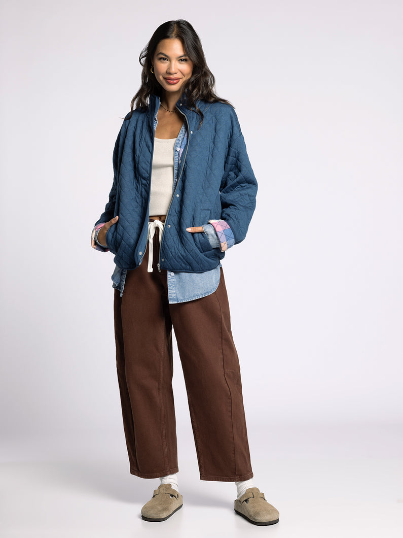 The Desiree Jacket in Vintage Indigo