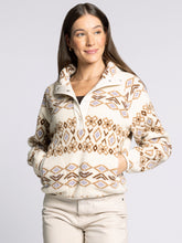The Piper Pullover in Brown Aztec
