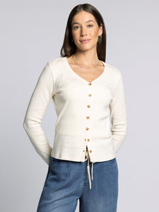 The Abby Top in Off White