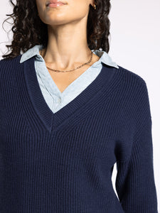 The Cornelia Sweater in Blue Nights