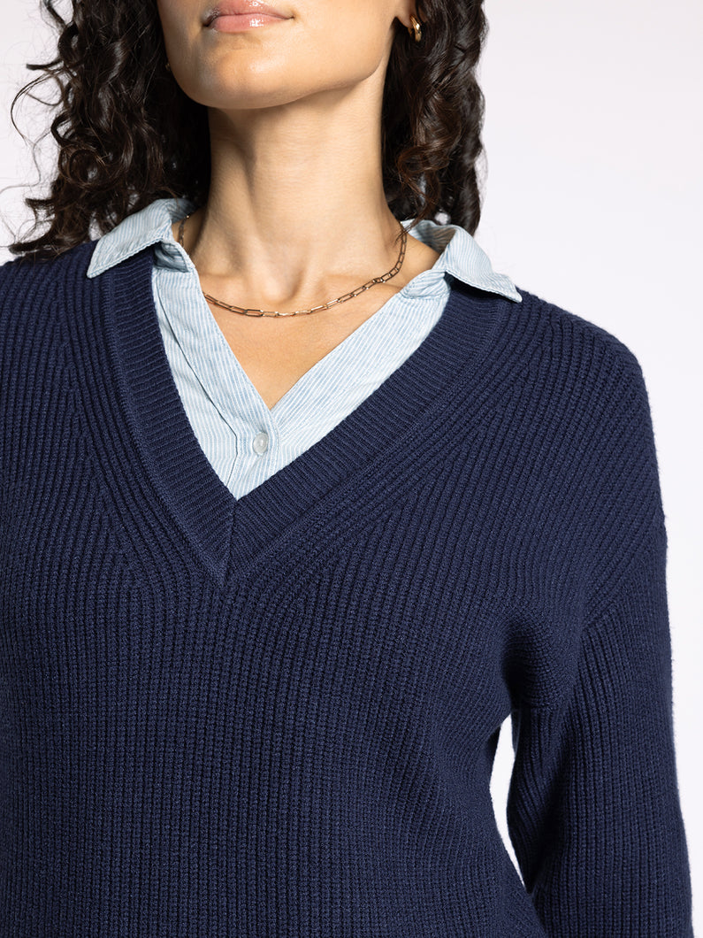 The Cornelia Sweater in Blue Nights