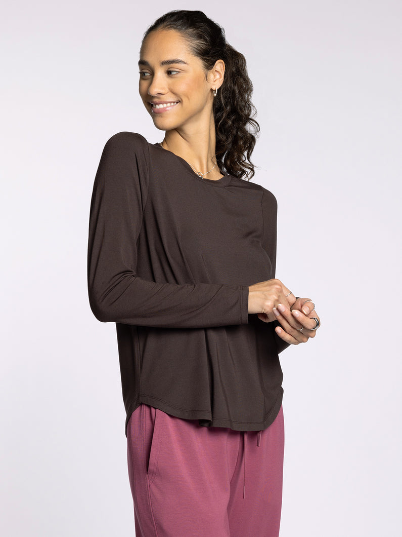 The Stassia Tee in Coffee Bean