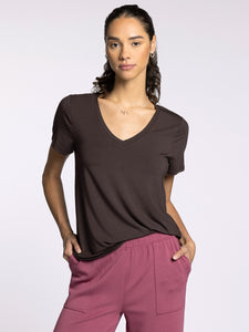 The Tatiana Tee in Coffee Bean