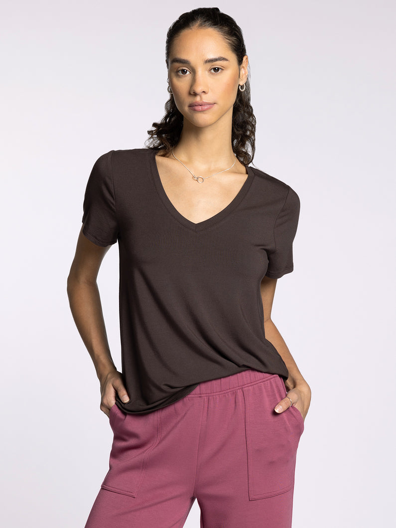 The Tatiana Tee in Coffee Bean