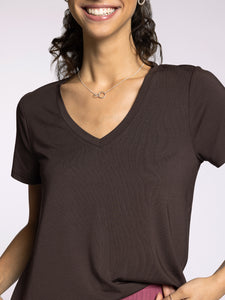 The Tatiana Tee in Coffee Bean