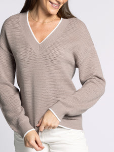 The Ira Sweater in Taupe