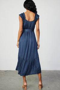 The Yumi Dress in Slate Navy