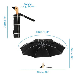 Black Grid || Original Duckhead Umbrella