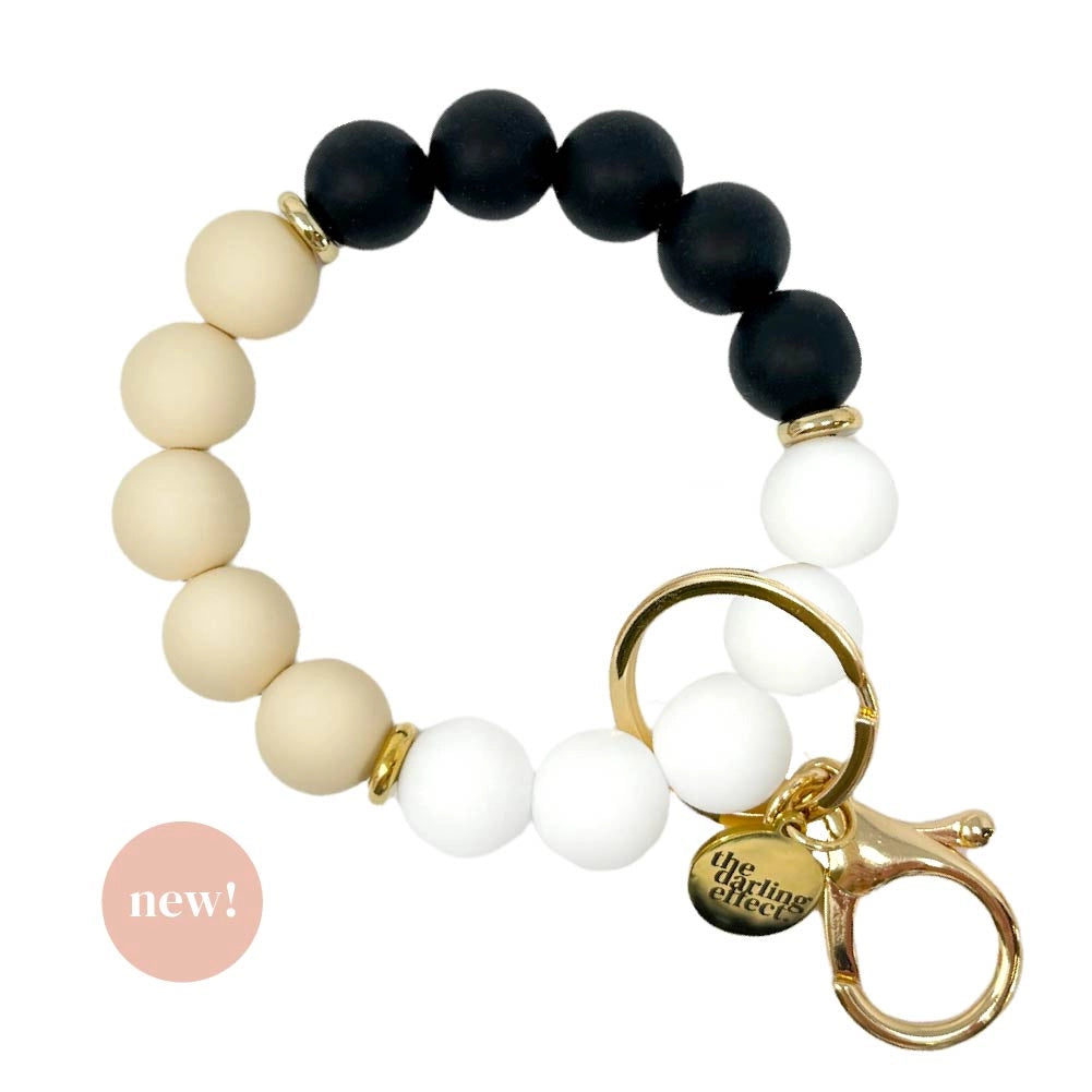 Hands-Free Silicone Beaded Keychain Wristlet -Keep It Classy