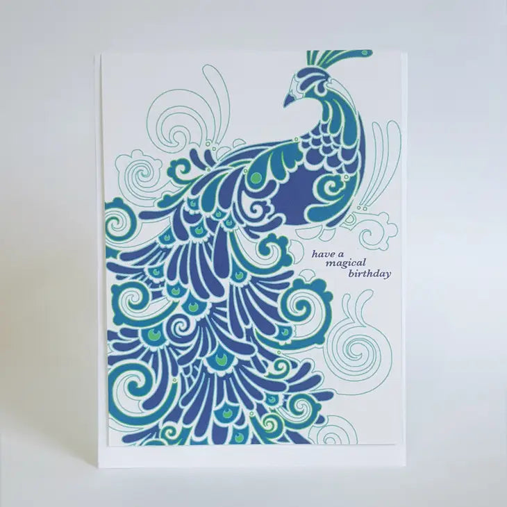 Have a Magical Birthday Peacock || Greeting Card