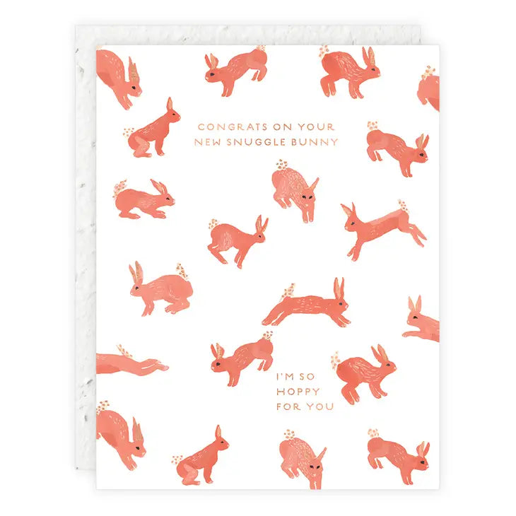 New Snuggle Bunny || Baby Card