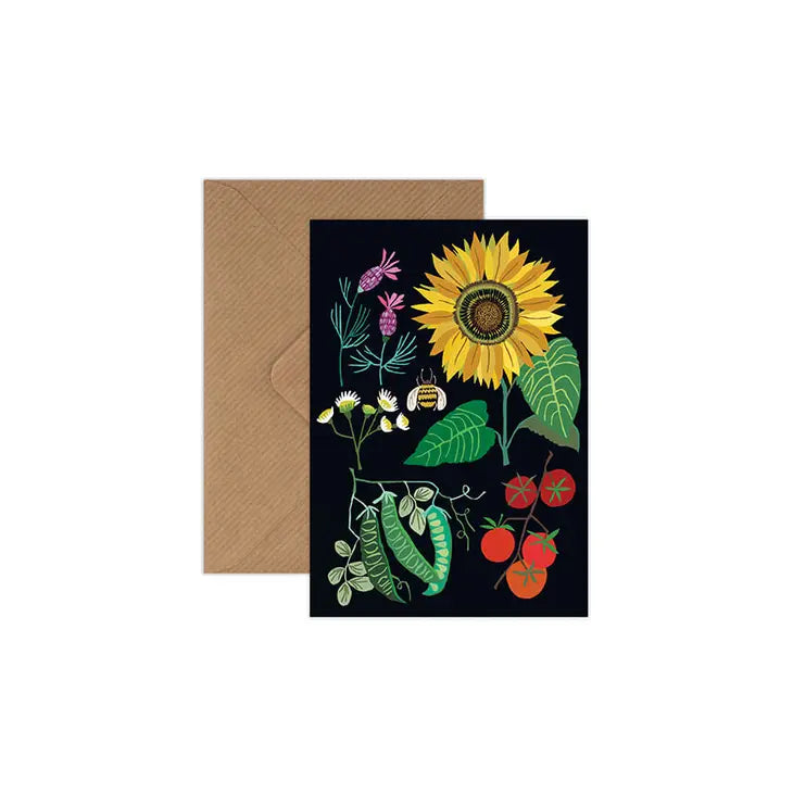 Sunflower Plot Greetings Card