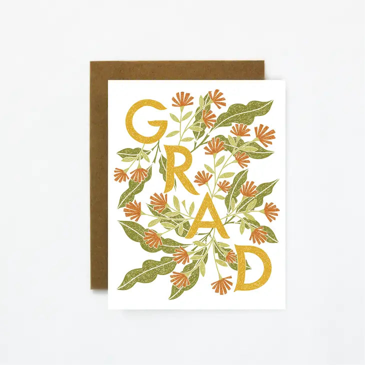 Grad Florals || Greeting Card